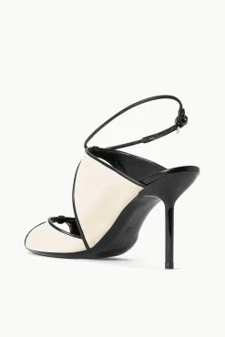 Heels<STAUD EMILIA STILETTO  CREAM BLACK