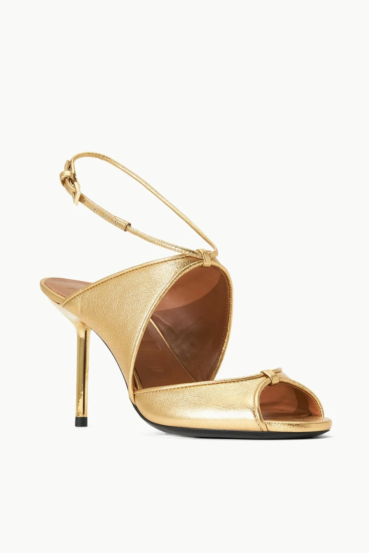 Heels<STAUD EMILIA STILETTO GOLD