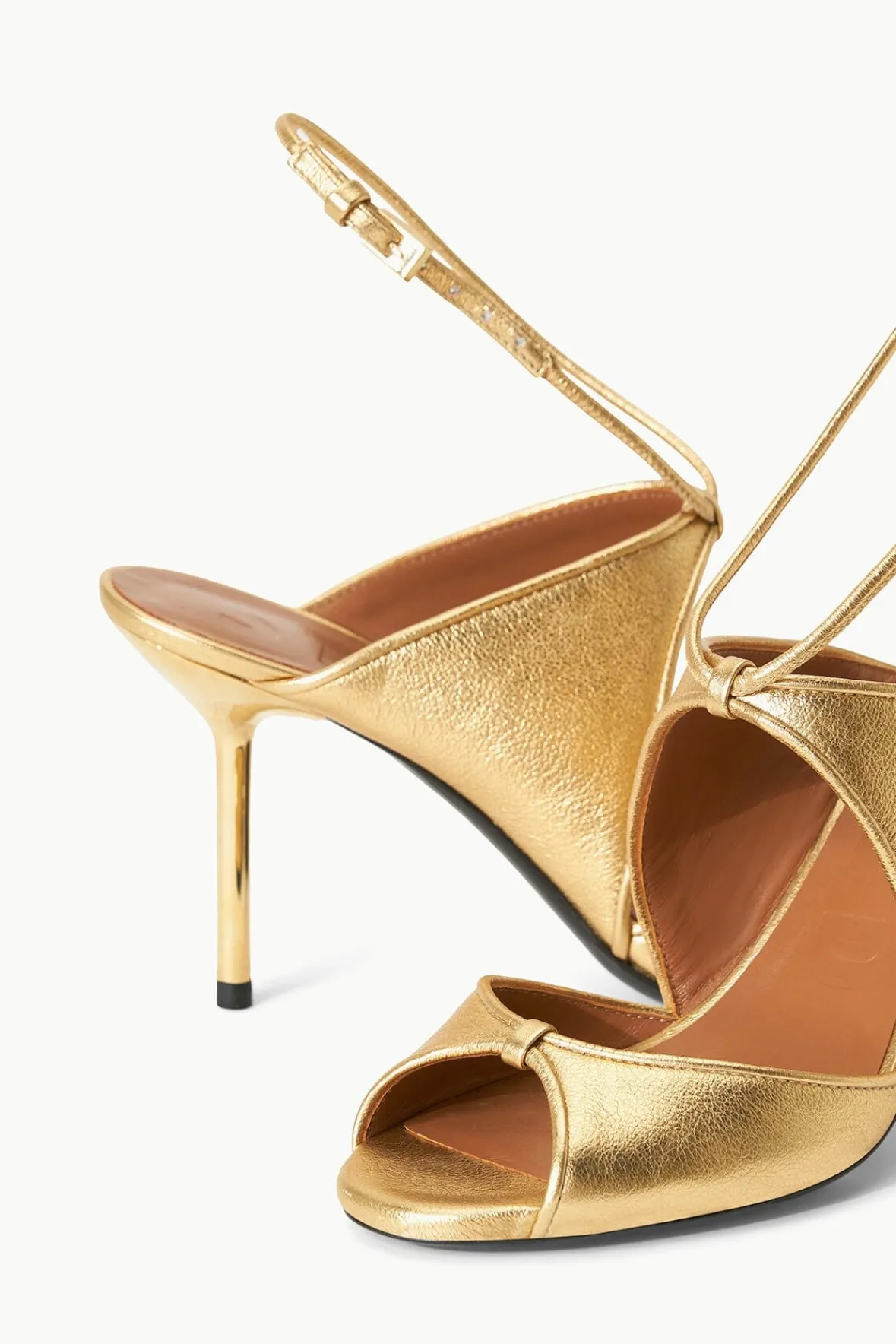 Heels<STAUD EMILIA STILETTO GOLD