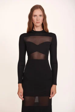Dresses<STAUD FALCON DRESS BLACK