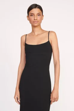 Dresses<STAUD FARIDAH DRESS  BLACK IVORY BLACKIVORY