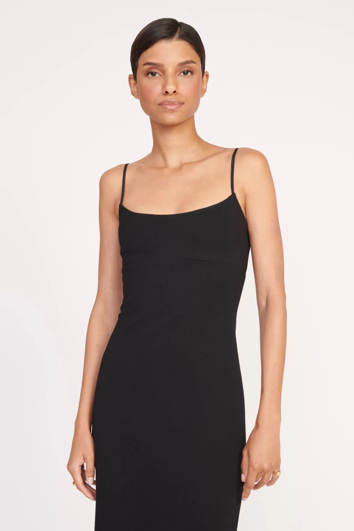 Dresses<STAUD FARIDAH DRESS BLACK IVORY BLACKIVORY