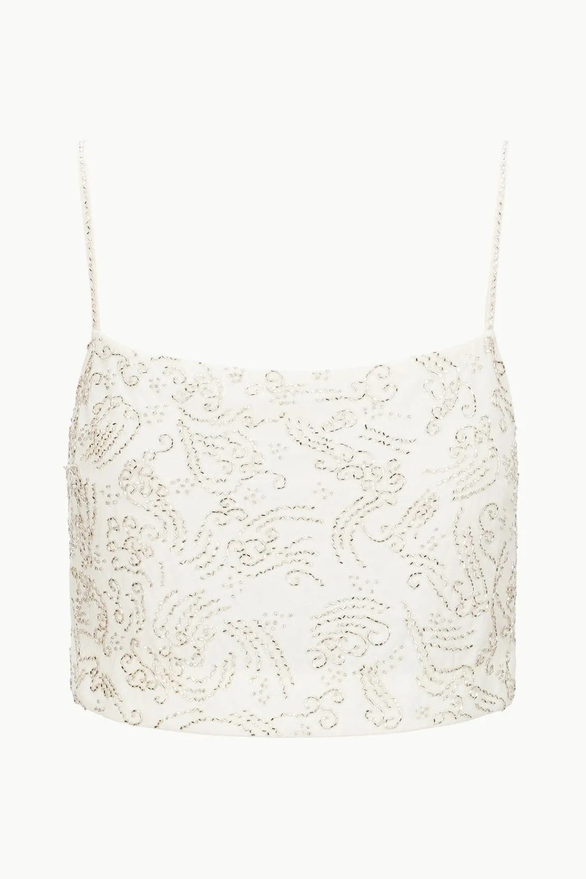 STAUD Bride|The Evening Edit<STAUD FERMO TOP IVORY