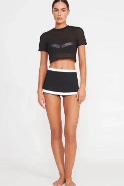 Cover-Ups<STAUD FERNANDA TOP   BLACK