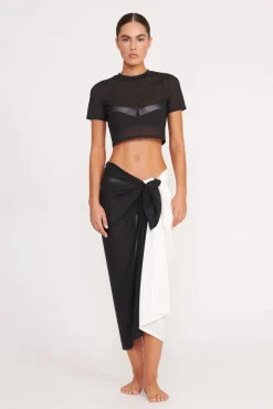 Cover-Ups<STAUD FERNANDA TOP   BLACK
