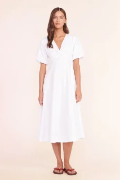 Poplin Shop<STAUD FINLEY DRESS WHITE