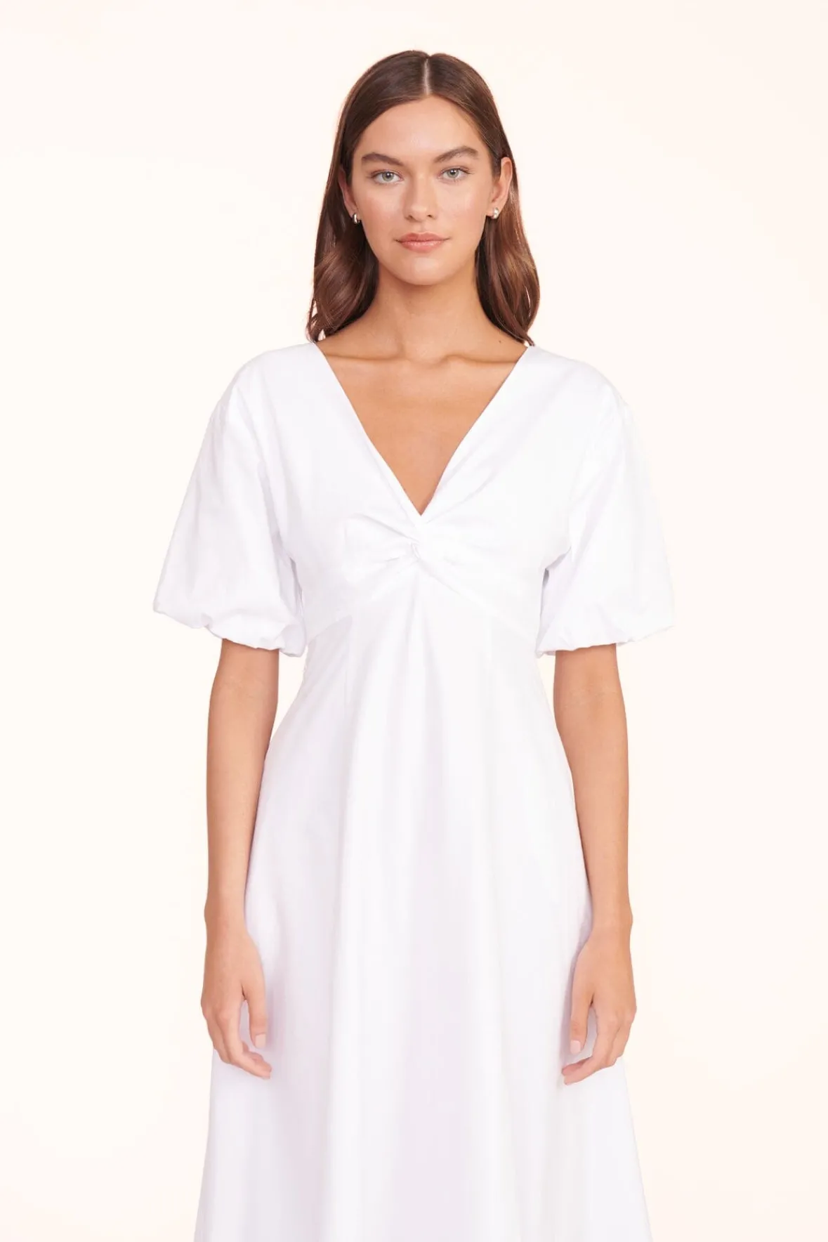 Poplin Shop<STAUD FINLEY DRESS WHITE
