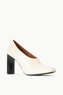 Heels<STAUD FLORENTINE PUMP  CREAM BLACK CREAMBLACK