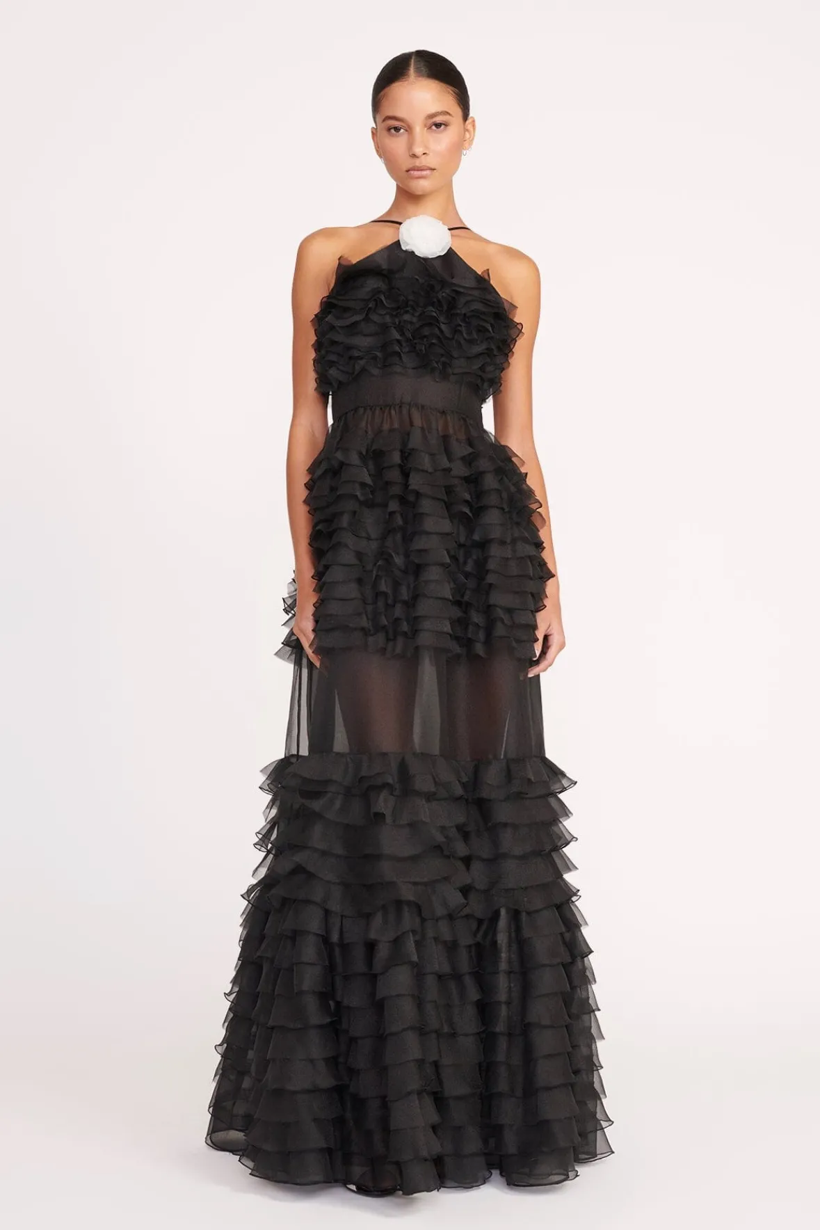 Dresses<STAUD FLORIAN DRESS BLACK