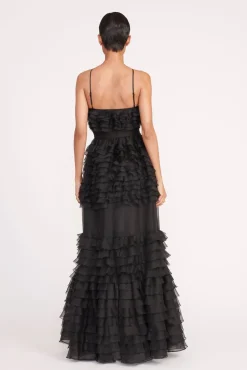 Dresses<STAUD FLORIAN DRESS BLACK