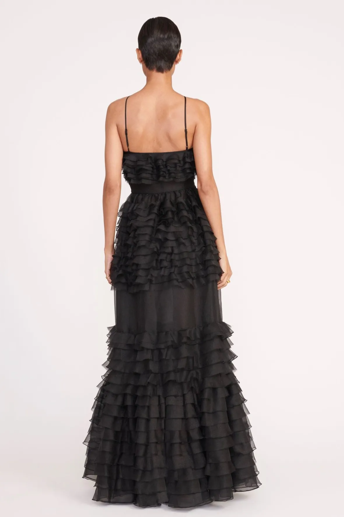 Dresses<STAUD FLORIAN DRESS BLACK