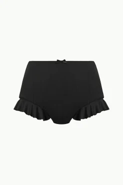 Bikinis<STAUD FLOURISH HIGH RISE BIKINI BOTTOM BLACK