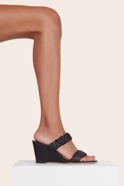 Platforms & Wedges<STAUD FRANKIE WEDGE   BLACK