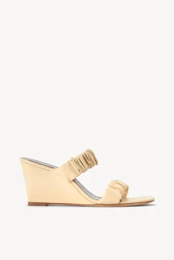 Platforms & Wedges<STAUD FRANKIE WEDGE   CREAM