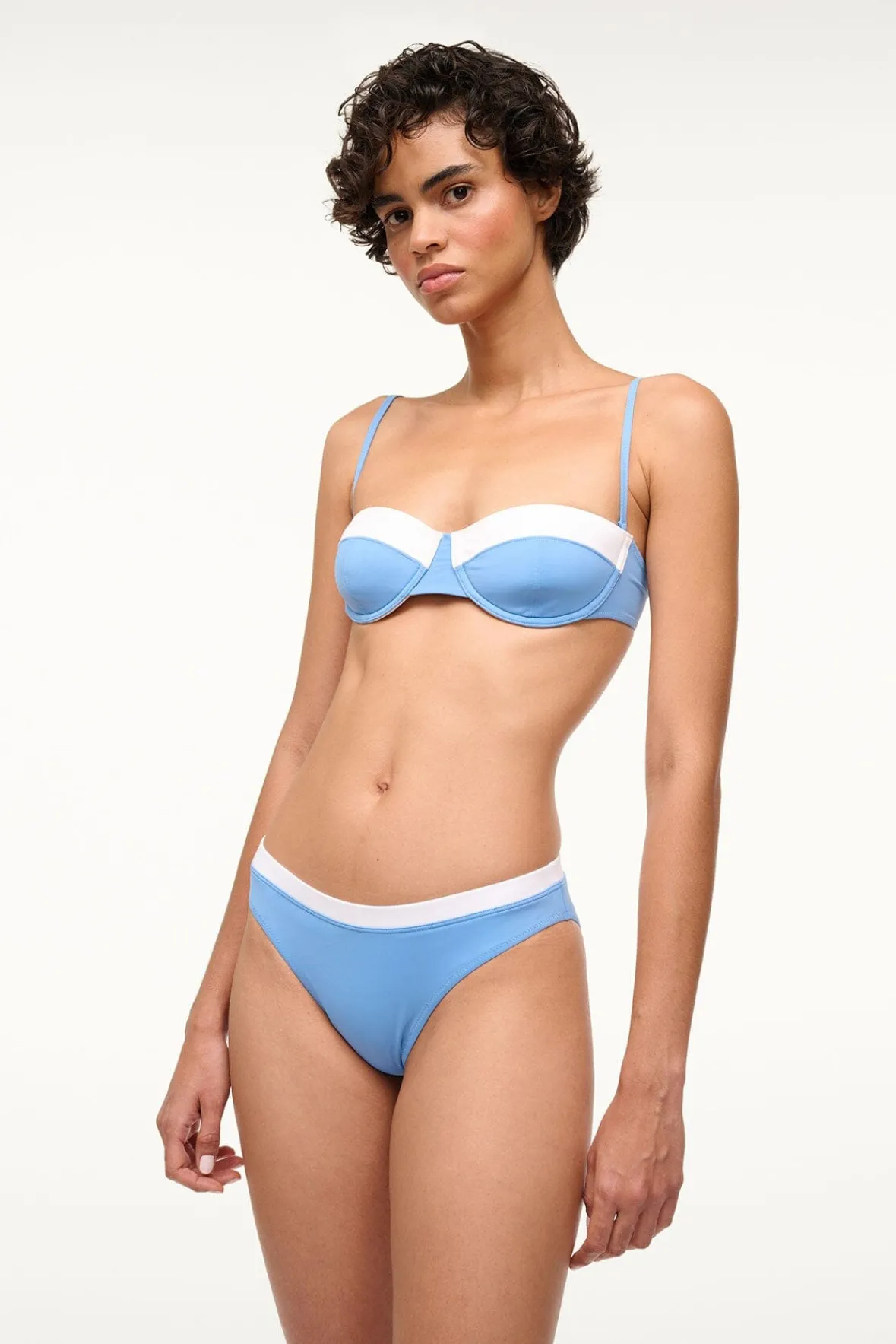 Bikinis<STAUD GEMMA BIKINI BOTTOM AZURE WHITE AZUREWHITE