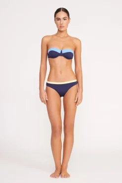 Bikinis<STAUD GEMMA BIKINI BOTTOM NAVY COLORBLOCK NAVYCOLORBLOCK