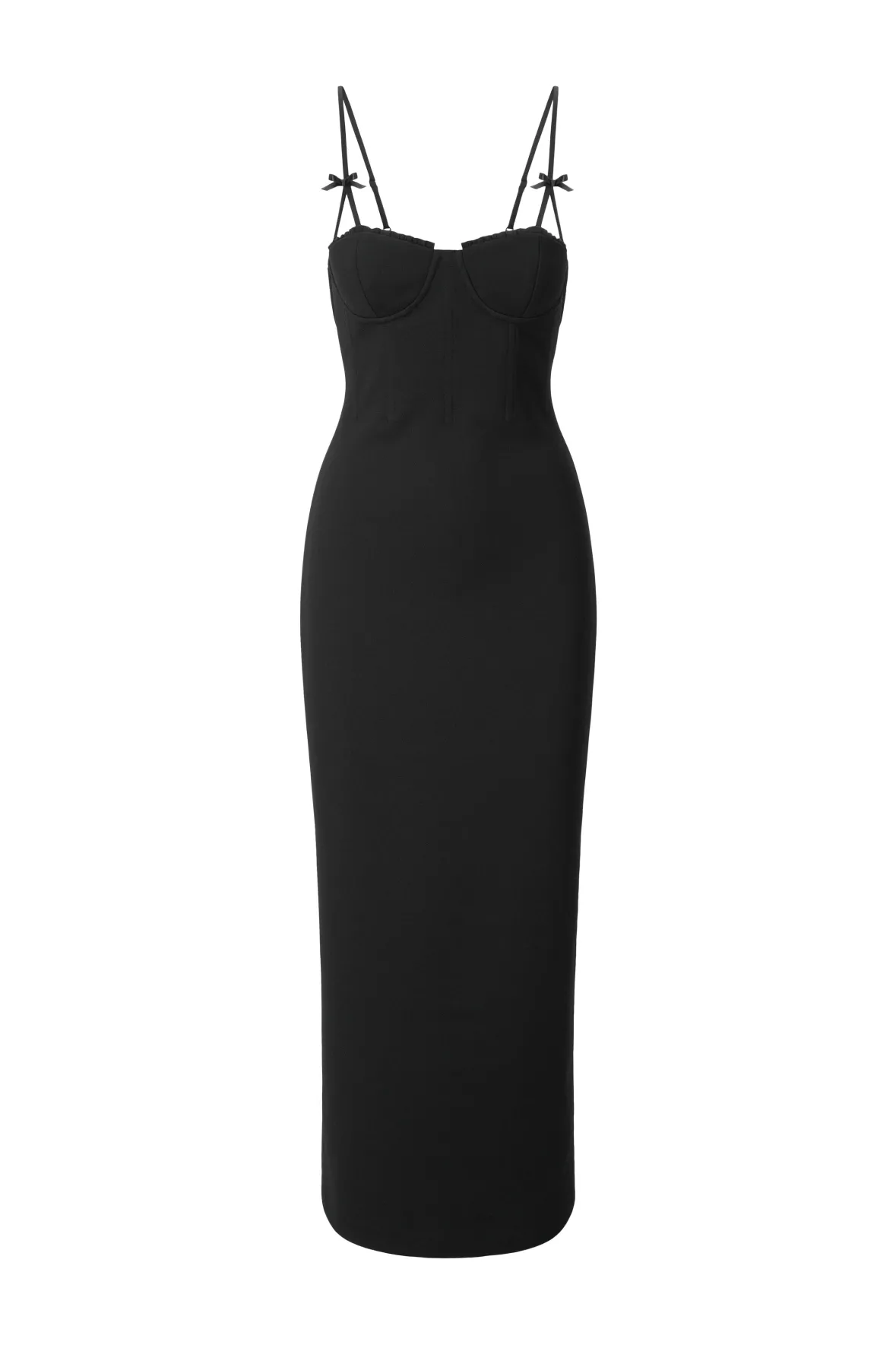 Dresses<STAUD GEORGINA DRESS BLACK