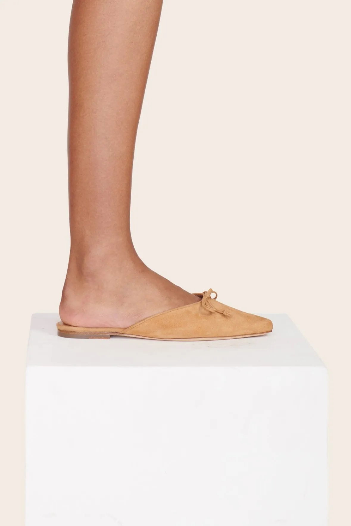 Mules & Flats<STAUD GINA MULE CASHEW SUEDE CASHEWSUEDE
