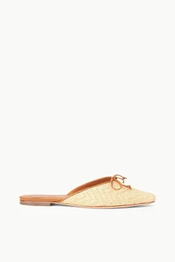 Mules & Flats<STAUD GINA MULE RAFFIA NATURAL