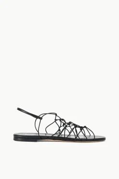 Sandals<STAUD GIO KNOT SANDAL   BLACK