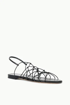 Sandals<STAUD GIO KNOT SANDAL   BLACK
