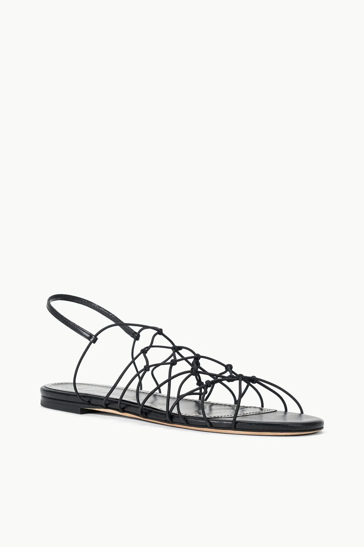 Sandals<STAUD GIO KNOT SANDAL BLACK