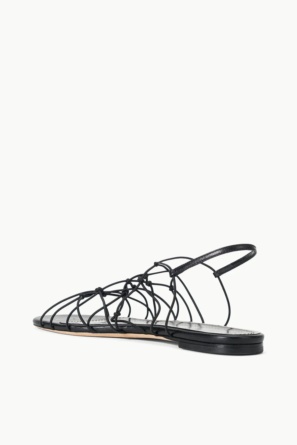Sandals<STAUD GIO KNOT SANDAL BLACK