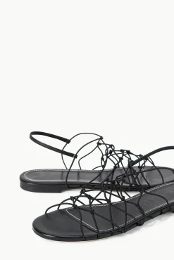 Sandals<STAUD GIO KNOT SANDAL BLACK