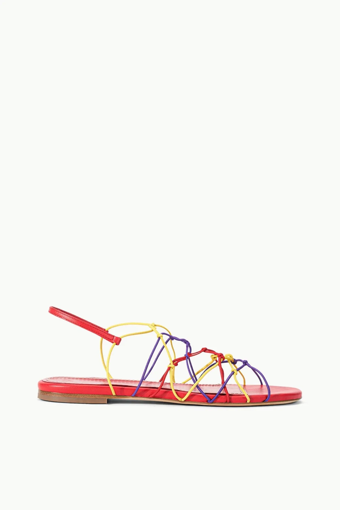Sandals<STAUD GIO KNOT SANDAL RED ROSE MULTI REDROSEMULTI