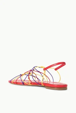 Sandals<STAUD GIO KNOT SANDAL RED ROSE MULTI REDROSEMULTI
