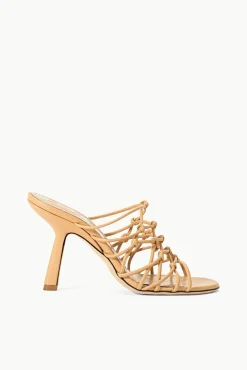 Heels|The Evening Edit<STAUD GIOTTO KNOT HEEL   PORCINI