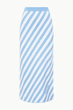Skirts<STAUD GIOVANNI SKIRT BLUE SEASHORE STRIPE BLUESEASHORESTRIPE