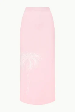 Best Sellers|Skirts<STAUD GIOVANNI SKIRT CHERRY BLOSSOM IVORY TOILE CHERRYBLOSSOMIVORYTOILE