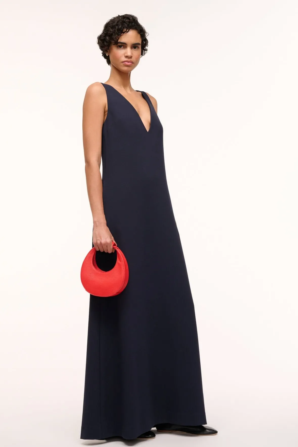 Crossbody|Moon<STAUD GOODNIGHT MOON BAG RED ROSE REDROSE