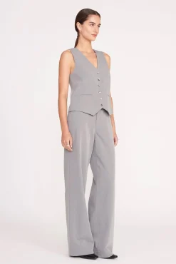 Best Sellers|Essentials<STAUD GRAYSON PANT  HEATHER GREY SUITING HEATHERGREY