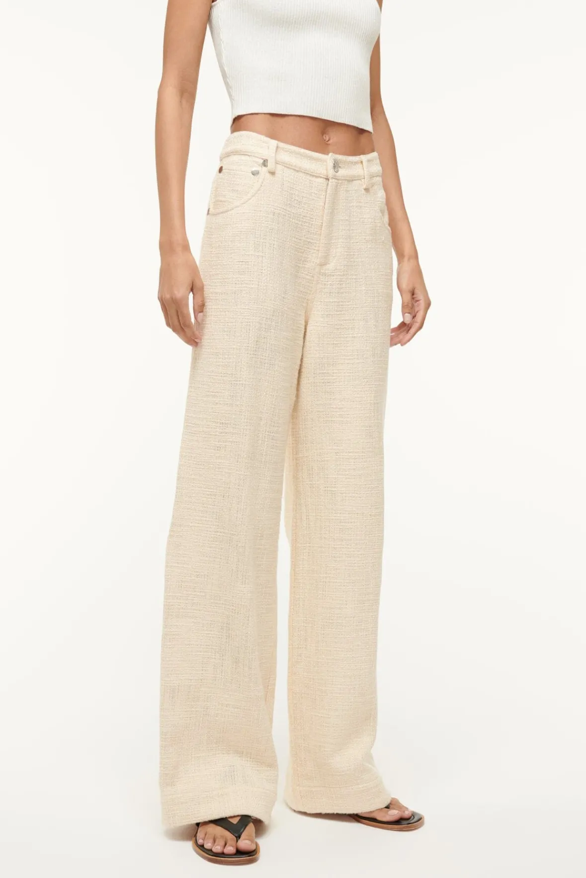 Pants & Shorts<STAUD GRAYSON PANT IVORY