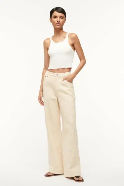 Pants & Shorts<STAUD GRAYSON PANT IVORY