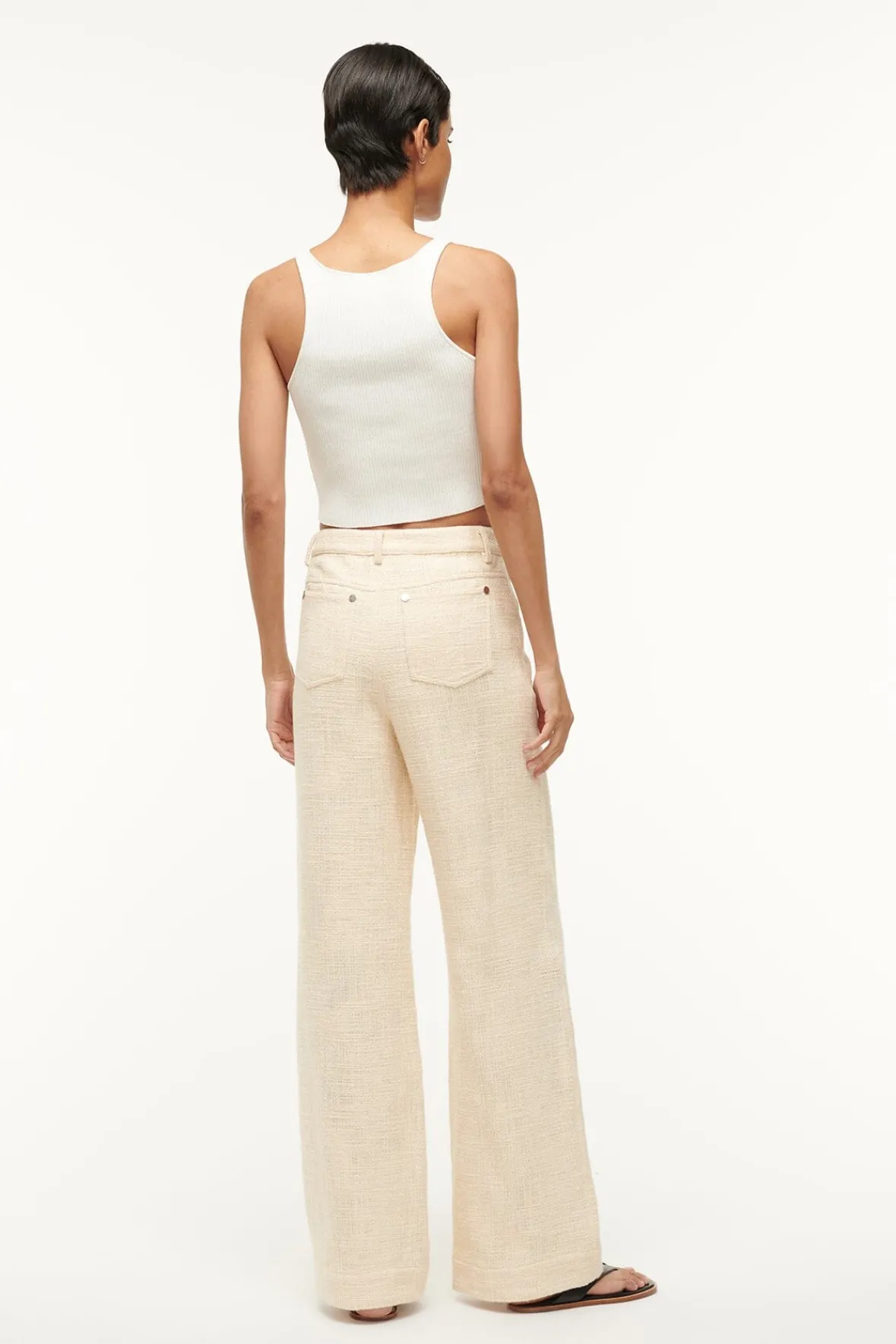 Pants & Shorts<STAUD GRAYSON PANT IVORY