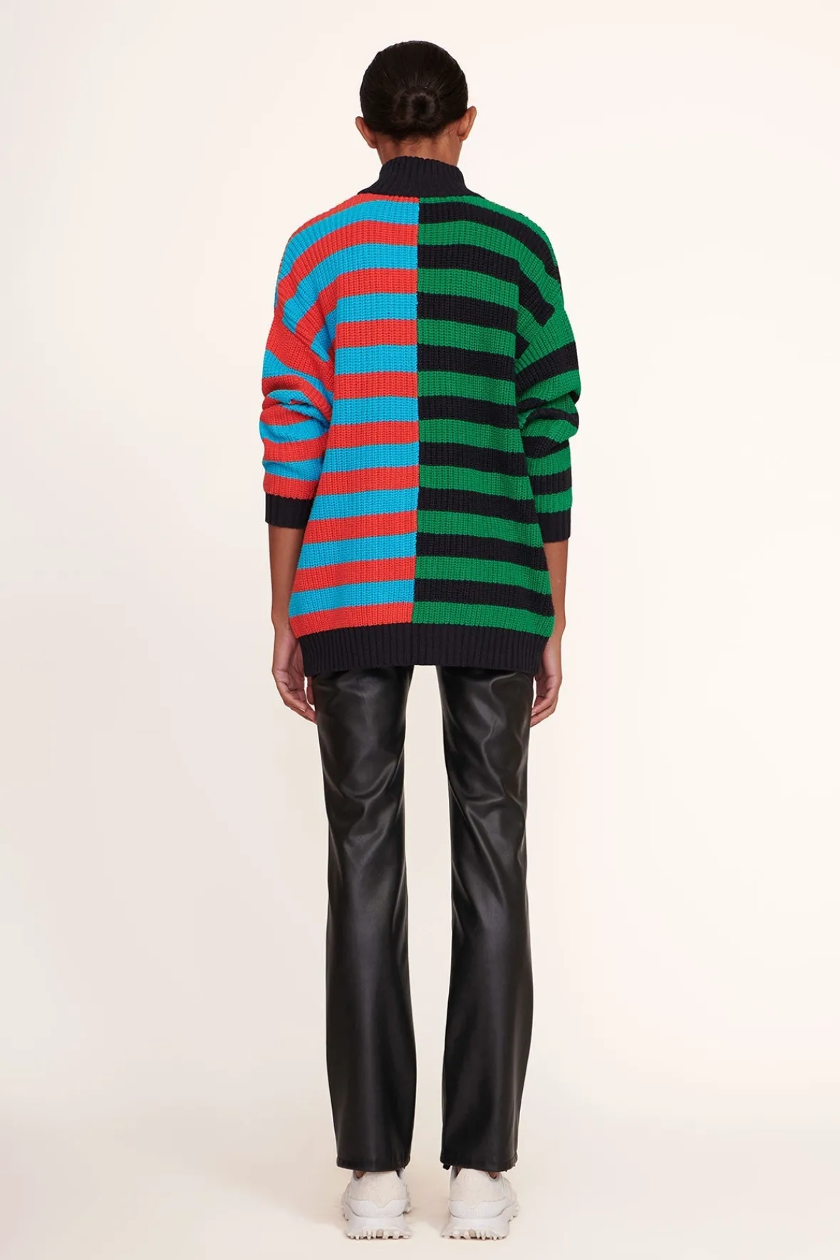 Best Sellers|Knits<STAUD HAMPTON SWEATER CABANA STRIPE MULTI CABANASTRIPEMULTI