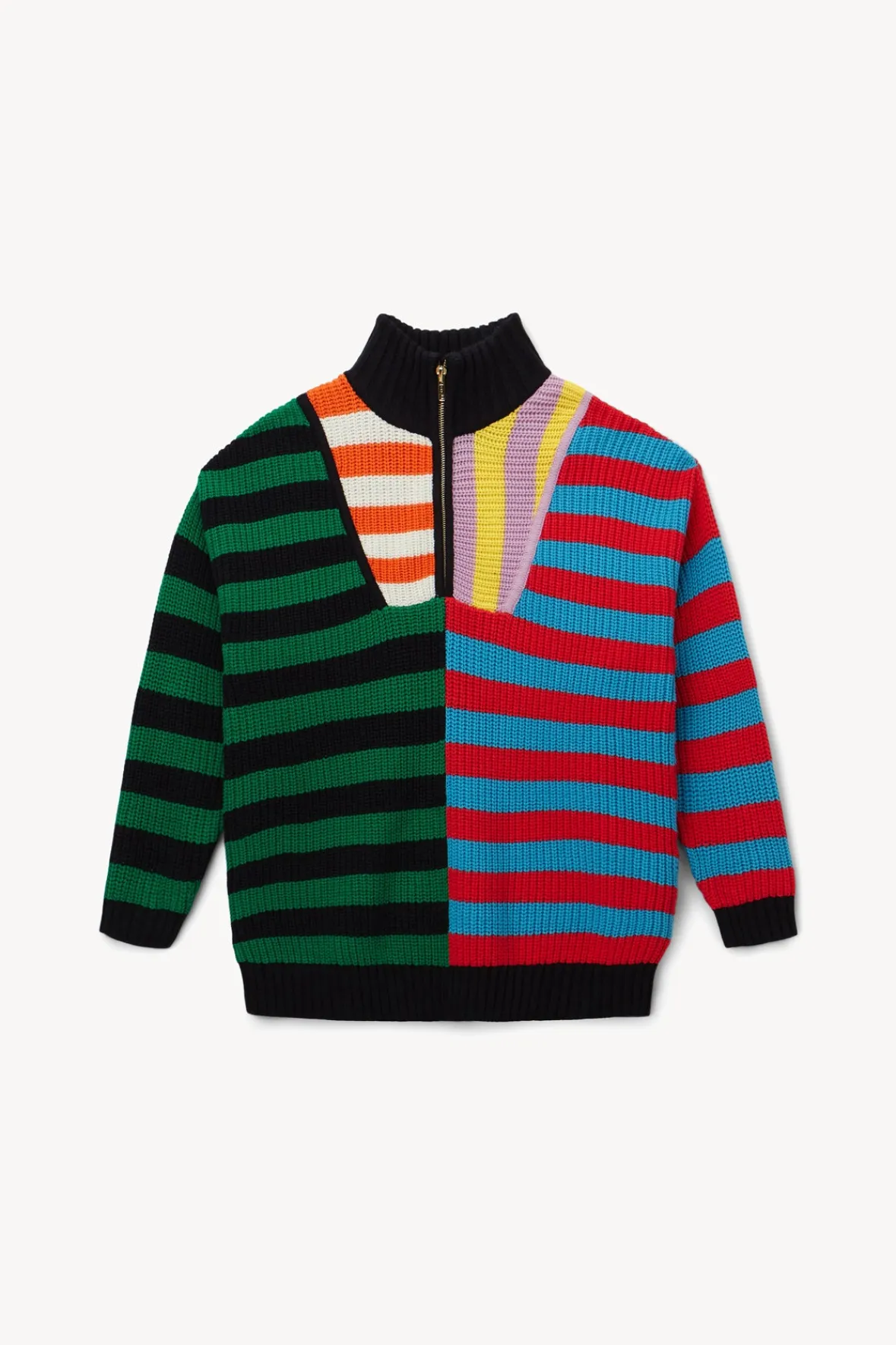 Best Sellers|Knits<STAUD HAMPTON SWEATER CABANA STRIPE MULTI CABANASTRIPEMULTI