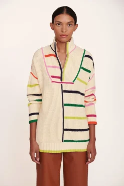 Knits<STAUD HAMPTON SWEATER CREME RAINBOW MULTI CREMERAINBOWMULTI