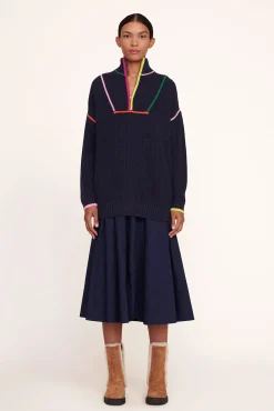 Knits<STAUD HAMPTON SWEATER  NAVY MULTI NAVYMULTI