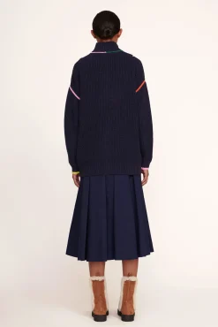 Knits<STAUD HAMPTON SWEATER  NAVY MULTI NAVYMULTI