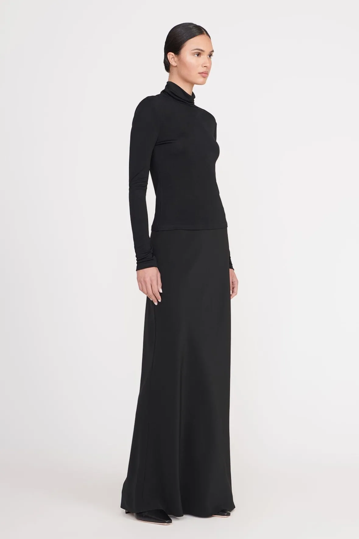 Essentials|Tops<STAUD HELVIN TOP BLACK