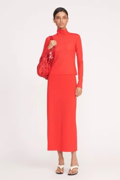 Tops<STAUD HELVIN TOP  RED ROSE REDROSE