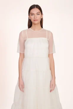 STAUD Bride|Dresses<STAUD HYACINTH DRESS   WHITE