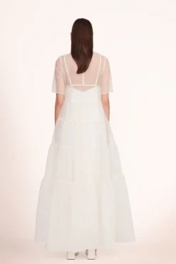 STAUD Bride|Dresses<STAUD HYACINTH DRESS   WHITE