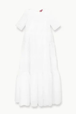 STAUD Bride|Dresses<STAUD HYACINTH DRESS   WHITE