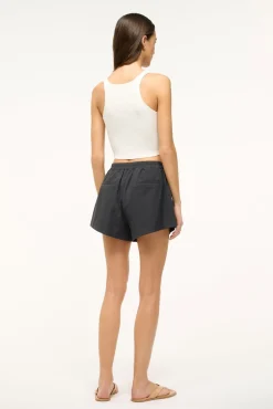 Spring Suiting|Essentials<STAUD IBISCO CROPPED TANK   WHITE