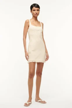 Dresses<STAUD ISABELA DRESS IVORY